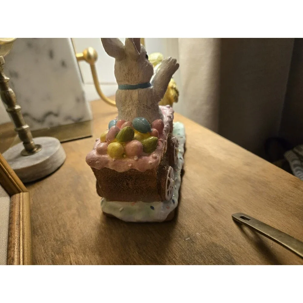 Valerie Parr Hill Resin Chick With Easter Cart
